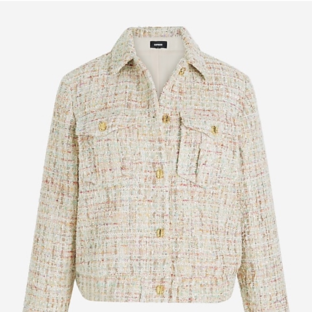 Express Tweed & Sequin Jacket - Picture 7 of 10